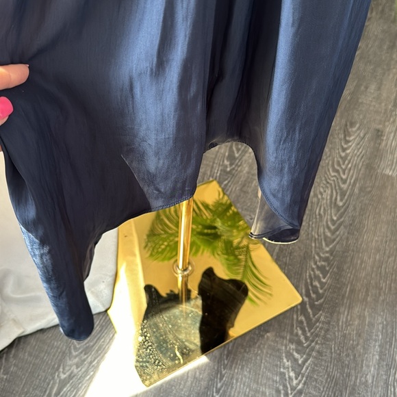 Ramy Brook Audrey Smocked Midi Dress, Small, Navy, $425 - Picture 11 of 13